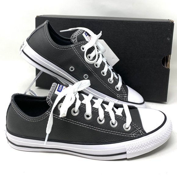 Converse Shoes - Converse Women's Size 171463C CTAS OX Storm Wind Leather Black Low Top Sneakers